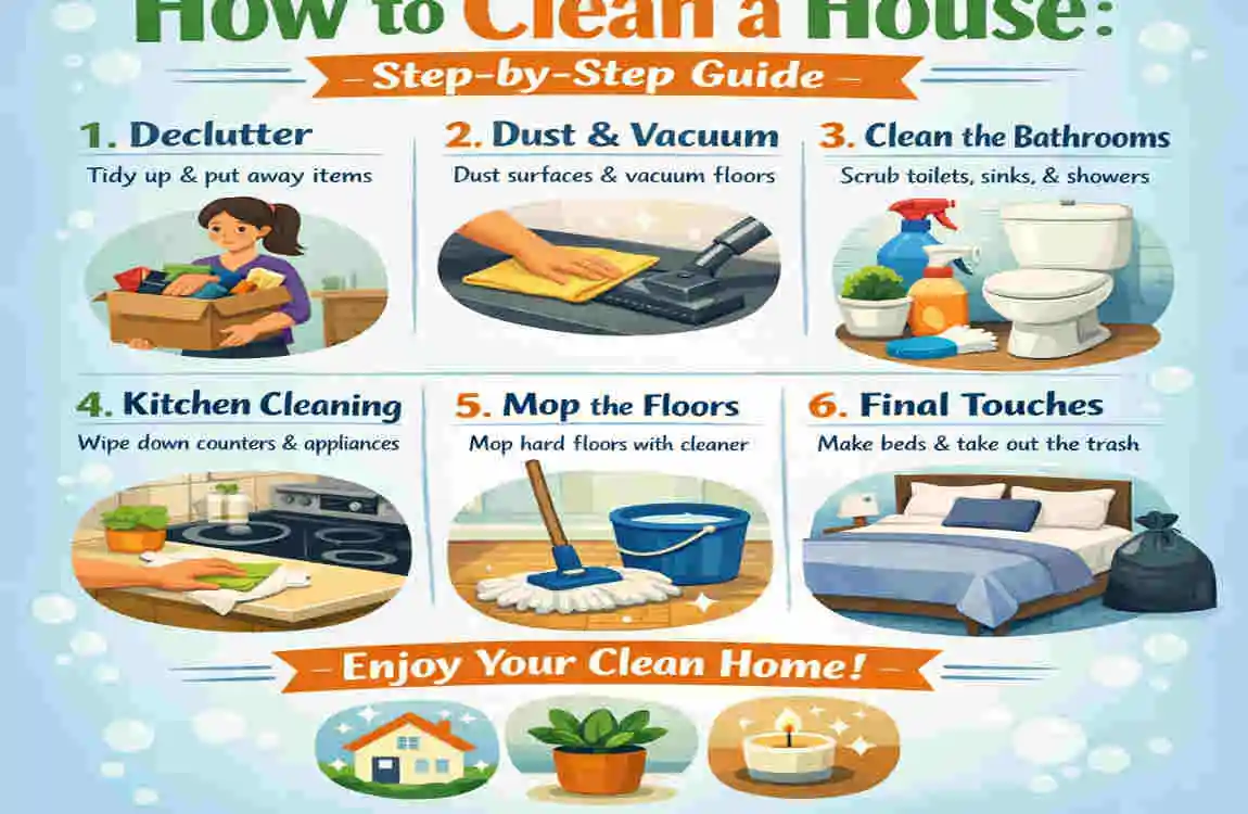 How to Clean a House: Step-by-Step Guide - home comfort experts
