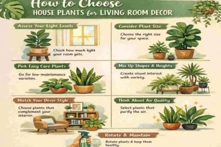 which house plants decor for living room