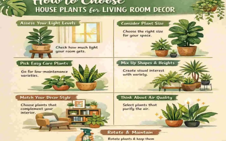 which house plants decor for living room