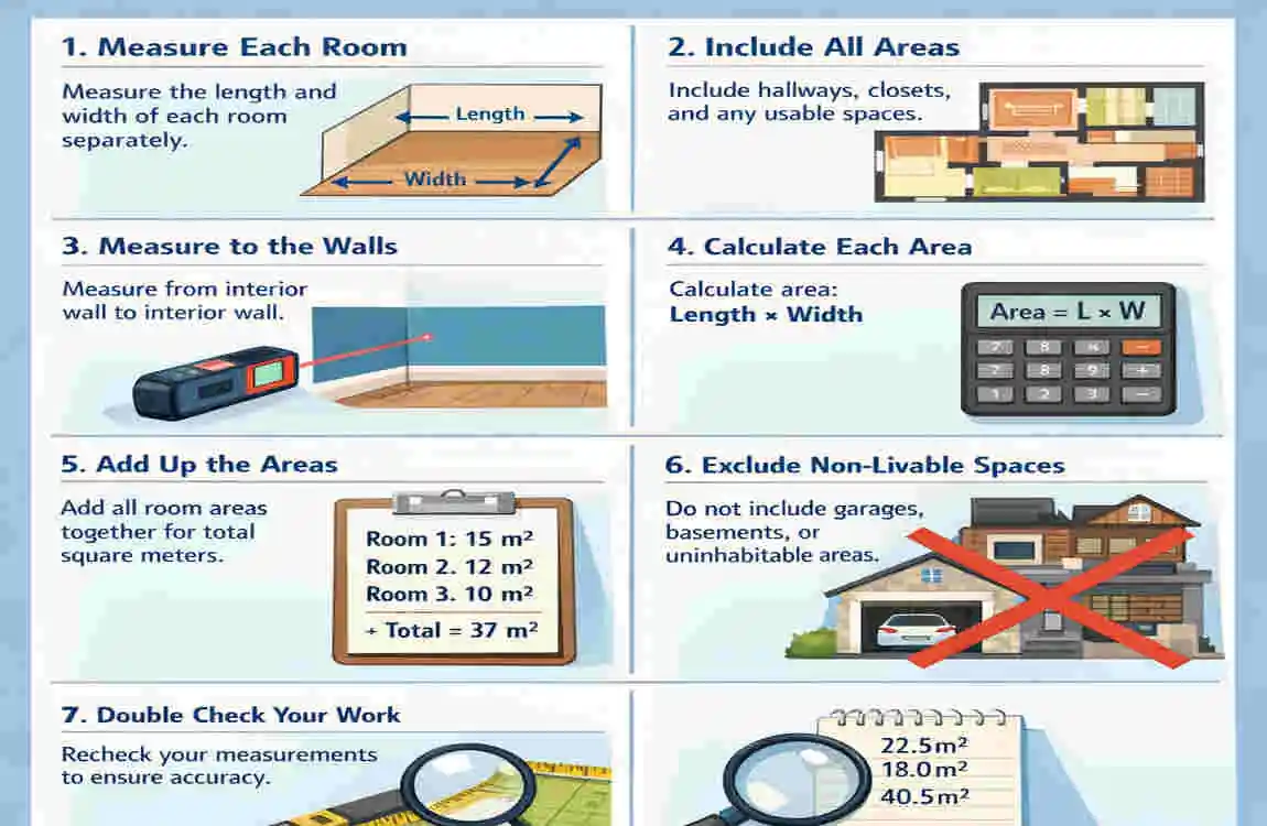 how to work out house square meters