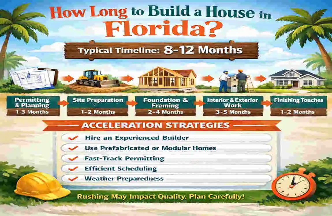how long to build a house in florida