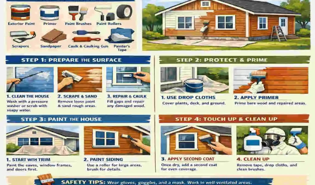 How to Paint a Wood House