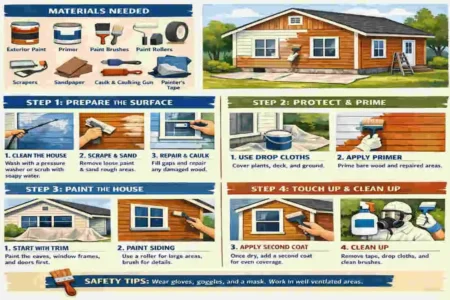 How to Paint a Wood House