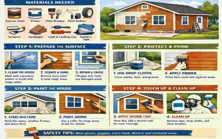 How to Paint a Wood House