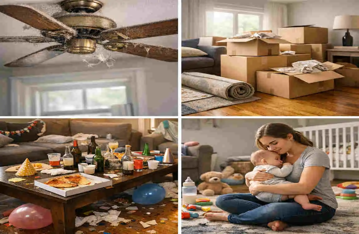 how to clean a house
