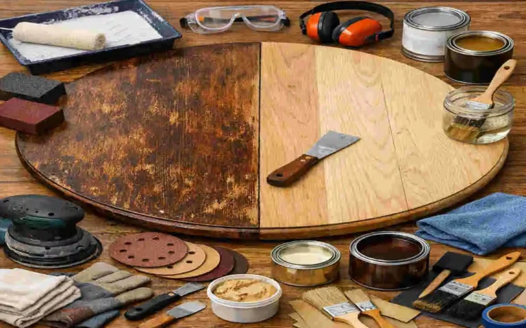 how to refinish kitchen table