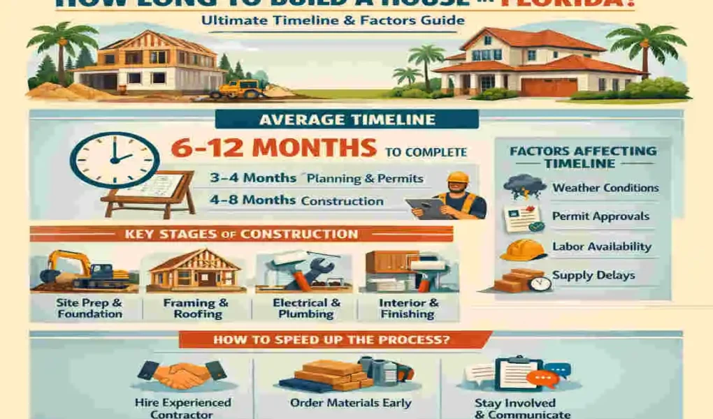 how long to build a house in florida