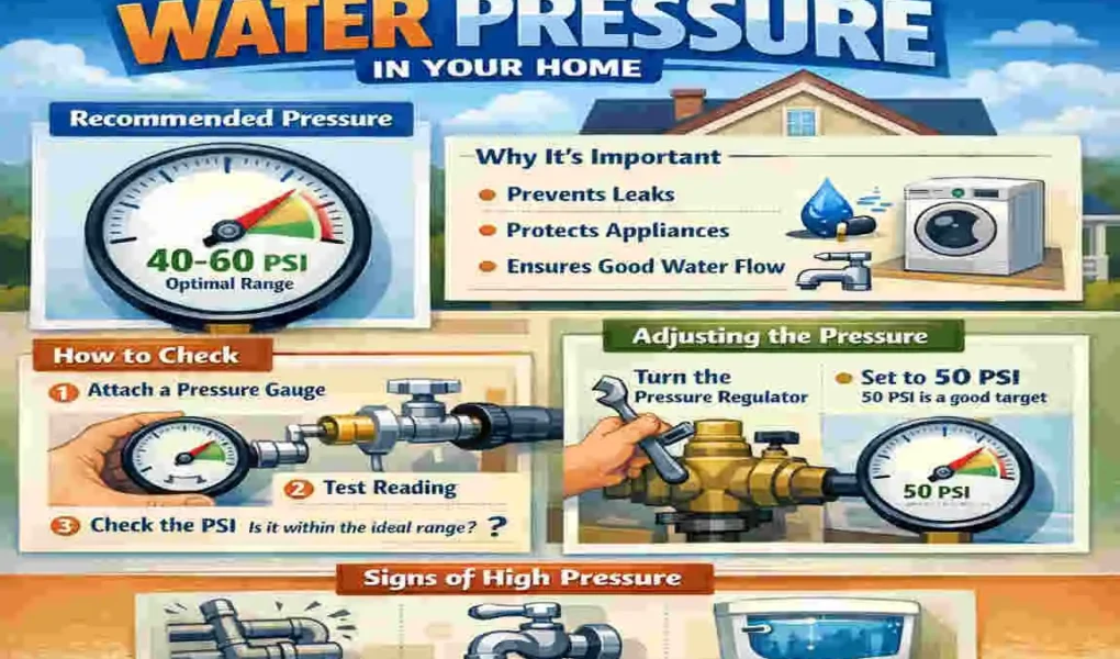how much water pressure for house plumbing