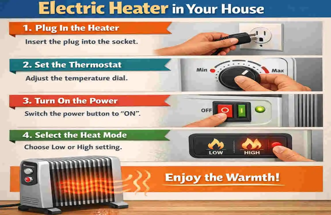 how to turn on the heater in house