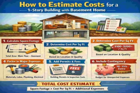 how much does it cost to build a 1 story building include basement