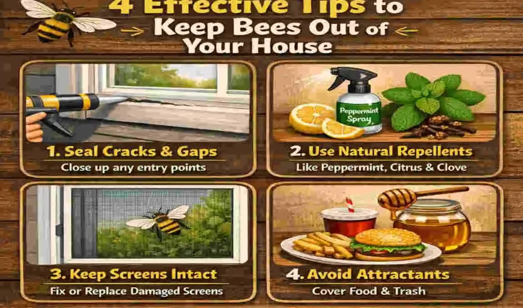 how are bees getting into my house and cleaning tip