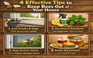 how are bees getting into my house and cleaning tip