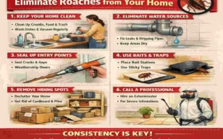 How do I permanently get rid of roaches in my house?