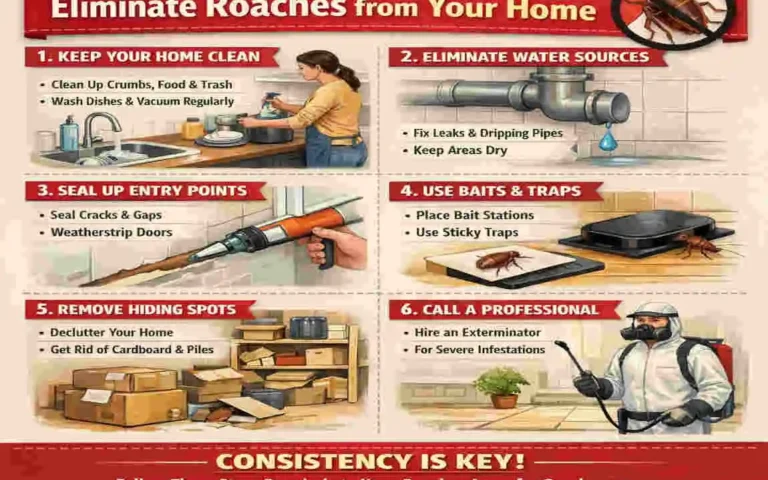 How do I permanently get rid of roaches in my house?
