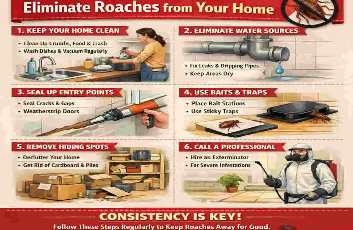 How to Permanently Eliminate Roaches from Your Home - home comfort experts