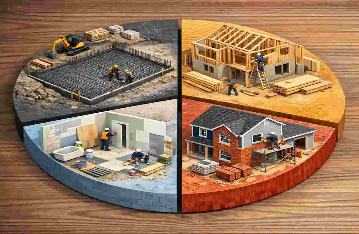 What is the material cost for a 1000 sq ft house?
