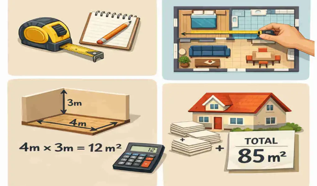 how to work out house square meters