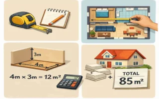 how to work out house square meters