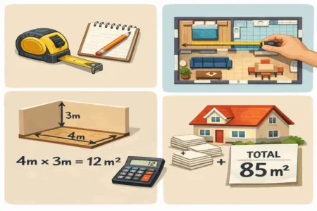 how to work out house square meters