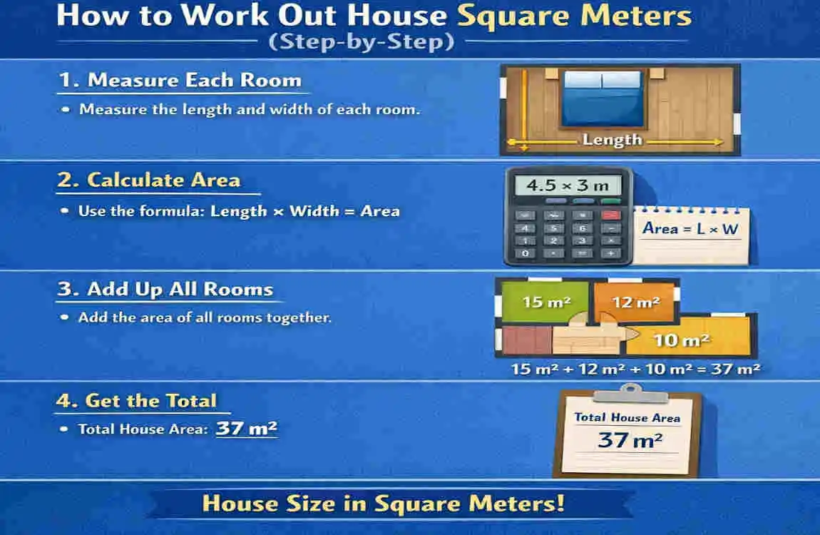 how to work out house square meters