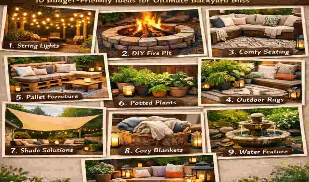 How to Create a Cozy Outdoor Living Space: 10 Budget-Friendly Ideas for Ultimate Backyard Bliss