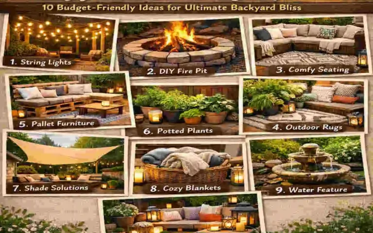 How to Create a Cozy Outdoor Living Space: 10 Budget-Friendly Ideas for Ultimate Backyard Bliss