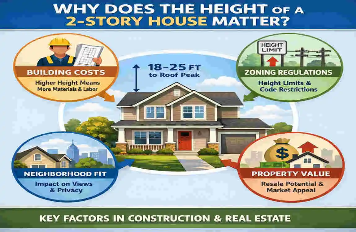 how high is a 2 story house construction