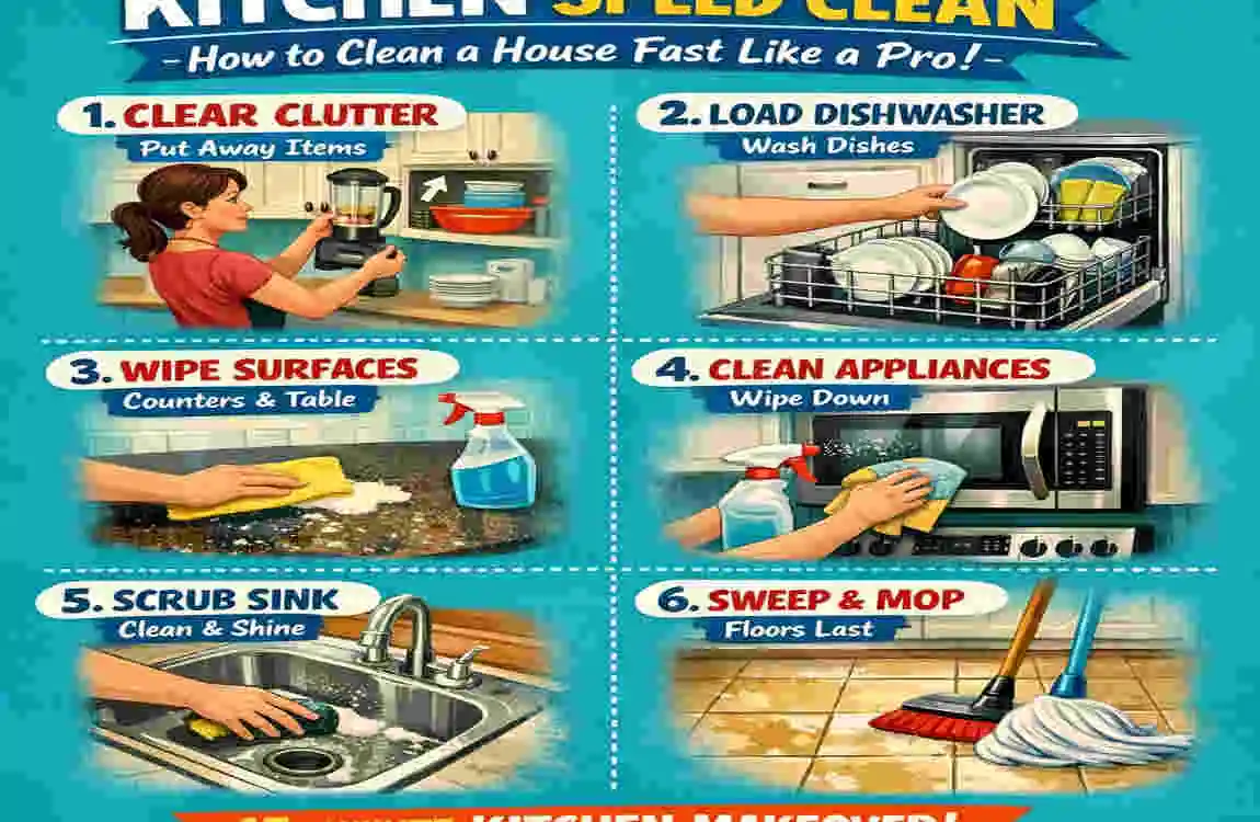 how to clean a house