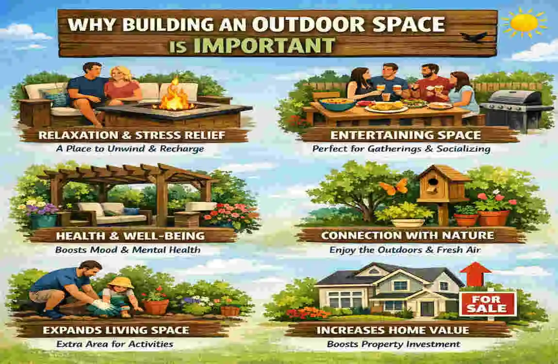 how to build outdoor space