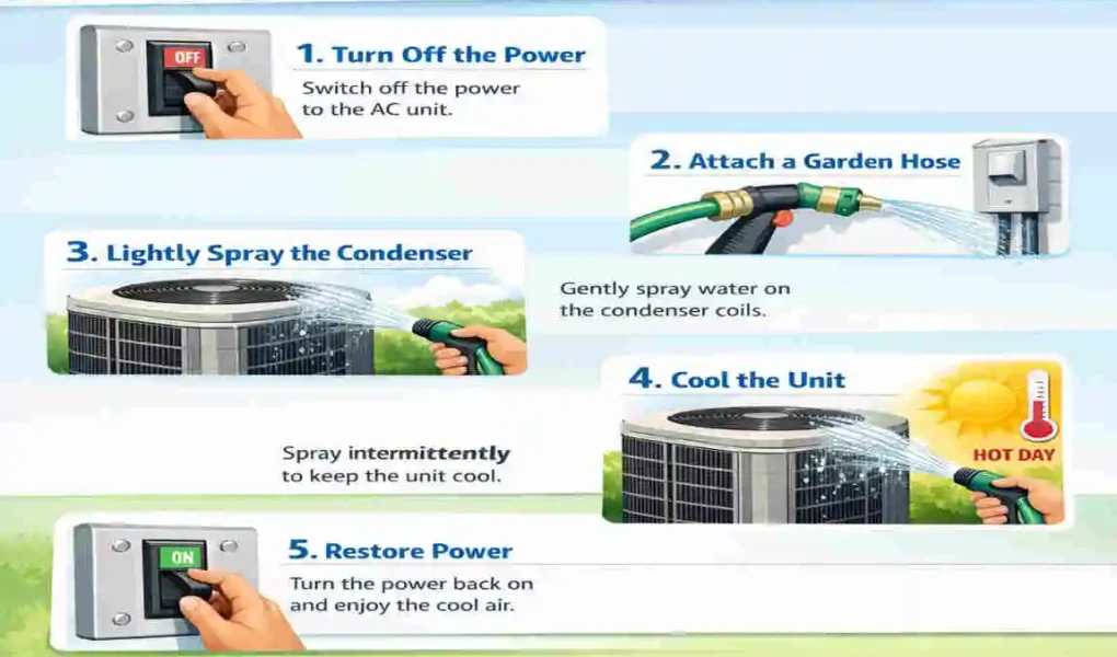 Does Spraying AC Condenser with Water Cool Your House?