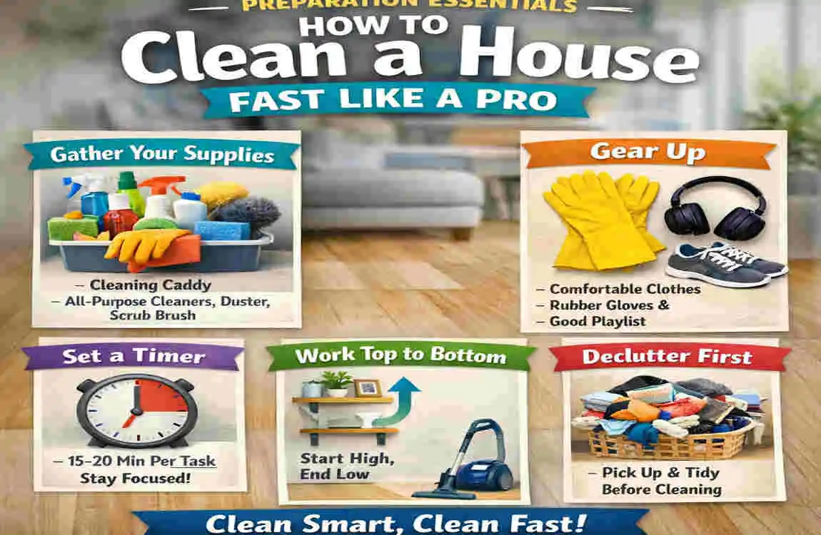 how to clean a house