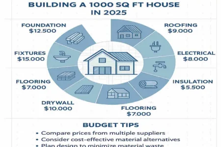 What Is the Material Cost for a 1000 Sq Ft House in 2025? Complete Breakdown and Budget Tips