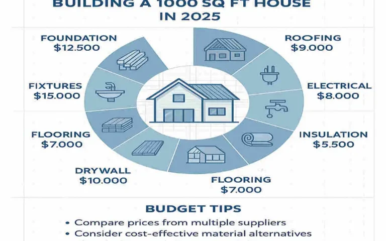 What Is the Material Cost for a 1000 Sq Ft House in 2025? Complete Breakdown and Budget Tips