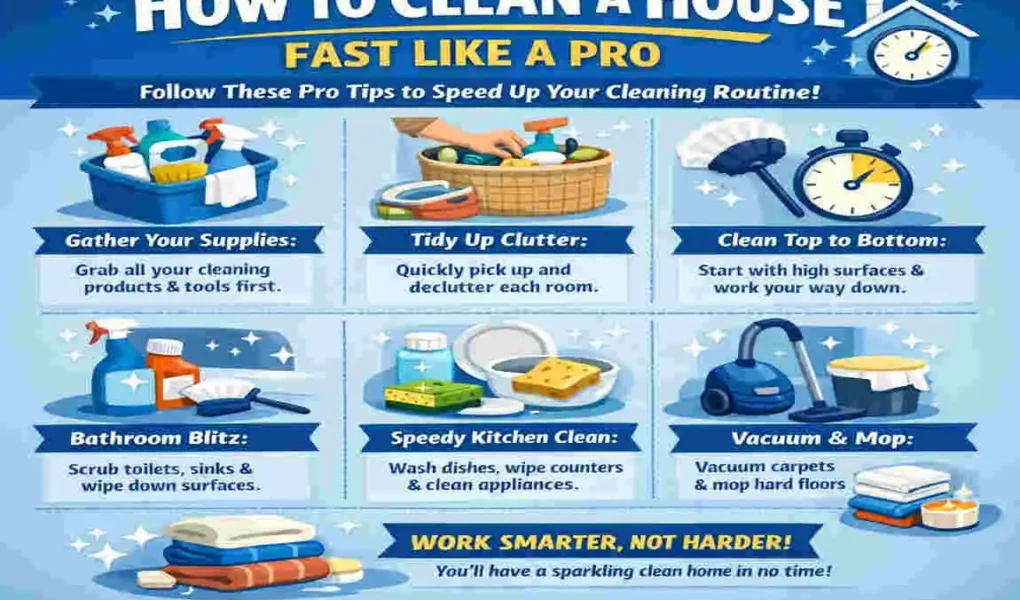 how to clean a house