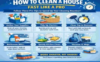 how to clean a house
