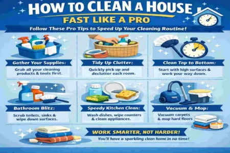 how to clean a house