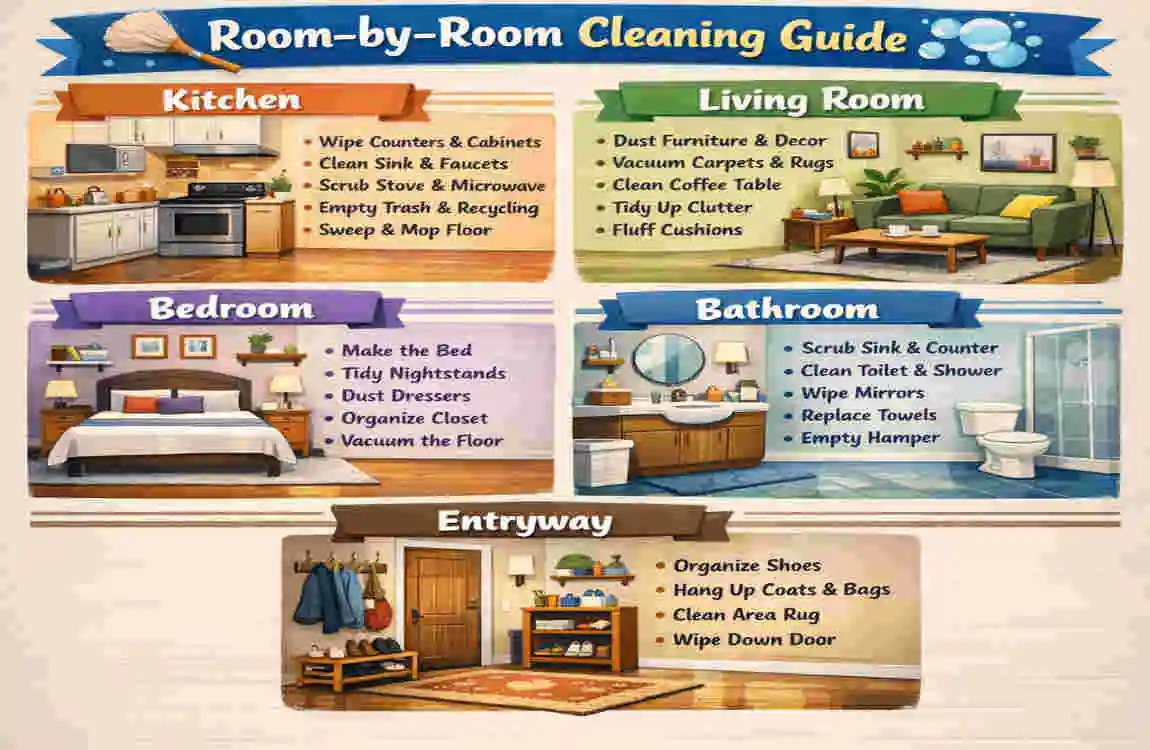 how to clean a house