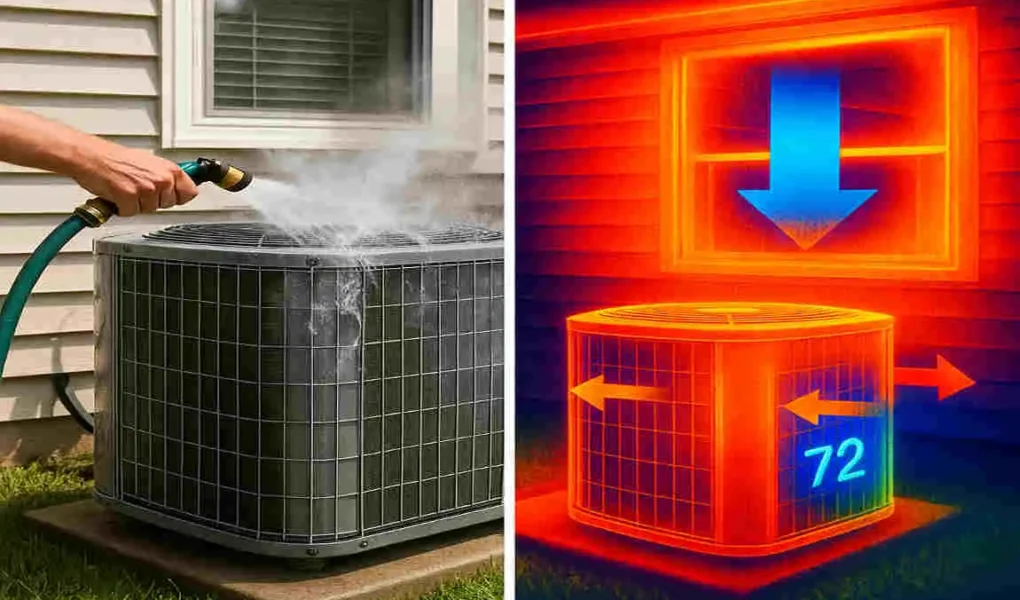 Can Spraying AC Condenser with Water Cool Your House?