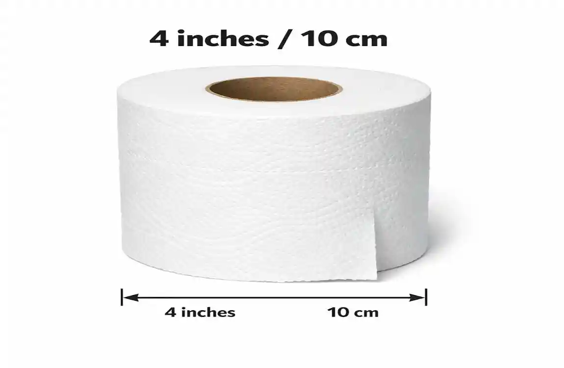 how wide is a toilet paper roll