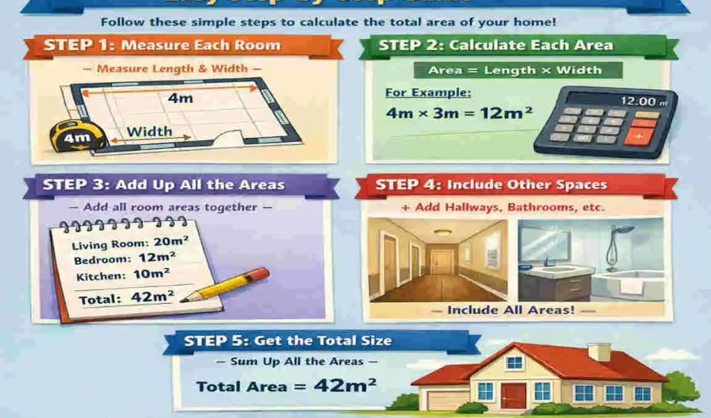how to work out house square meters