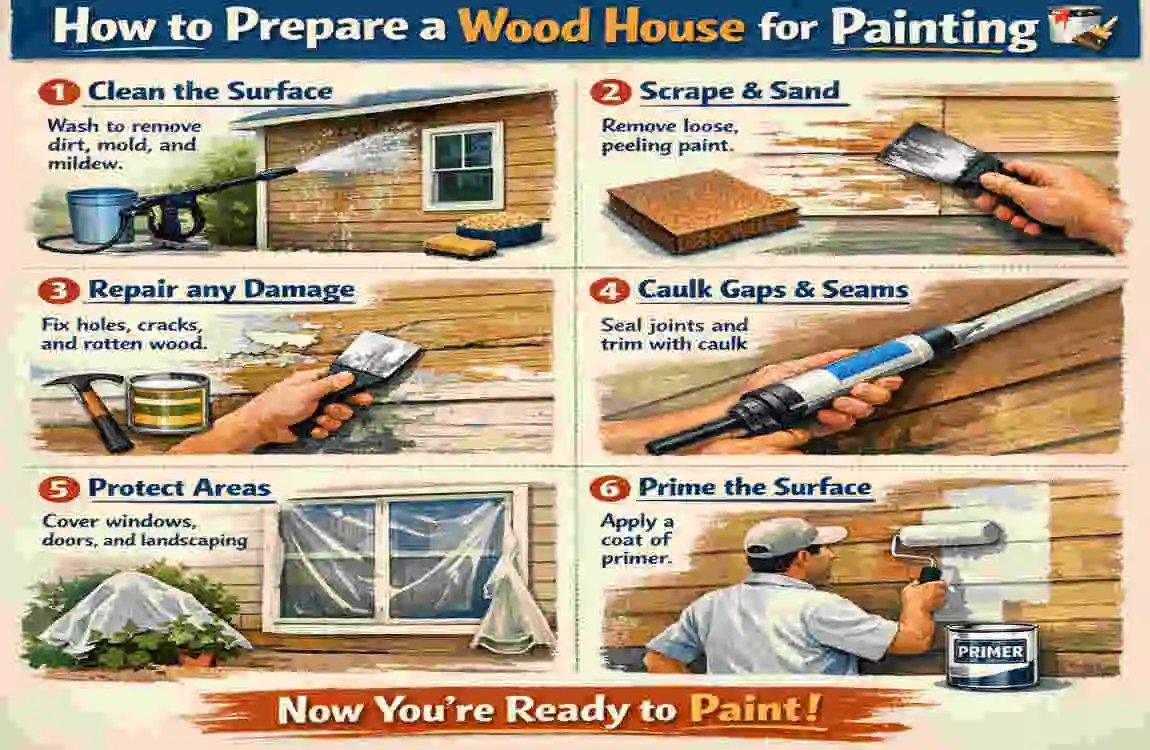 How to Paint a Wood House