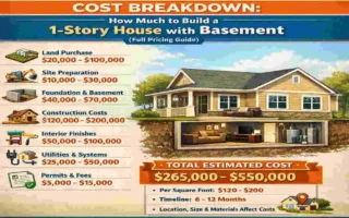 how much does it cost to build a 1 story building include basement