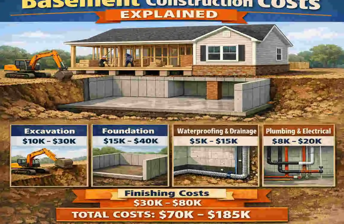 how much does it cost to build a 1 story building include basement