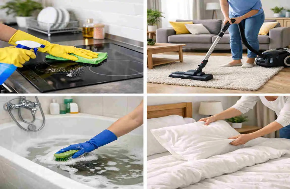 how to clean a house