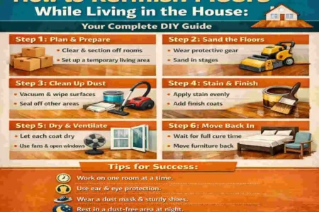 How to Refinish Floors While Living in the House: Your Complete DIY Guide