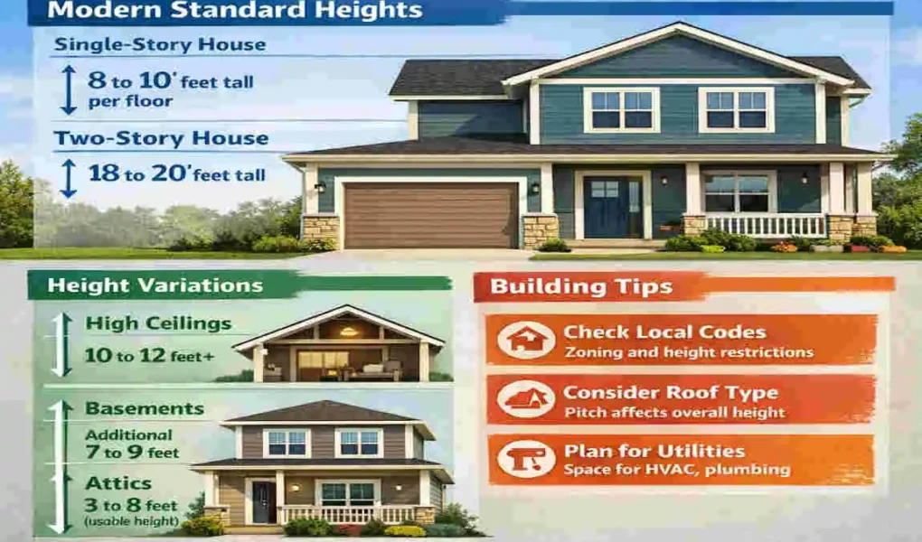 How High Is a House in Feet?