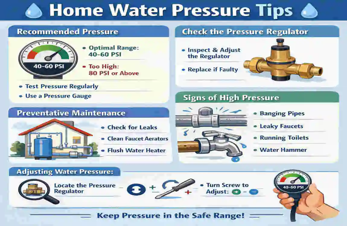 how much water pressure for house plumbing