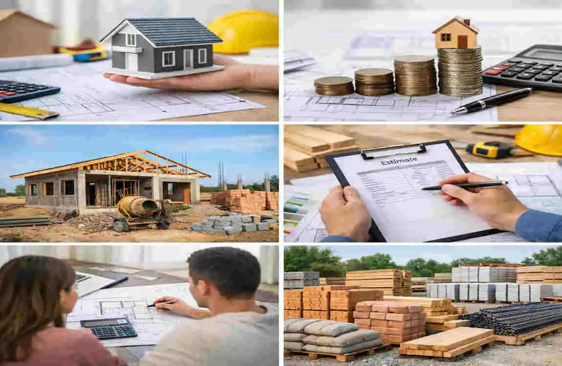 What is the material cost for a 1000 sq ft house?