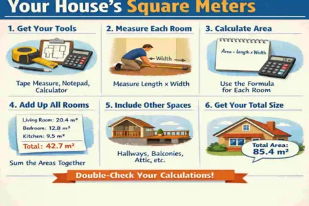 how to work out house square meters