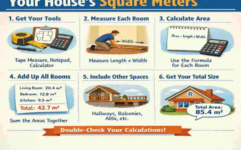how to work out house square meters